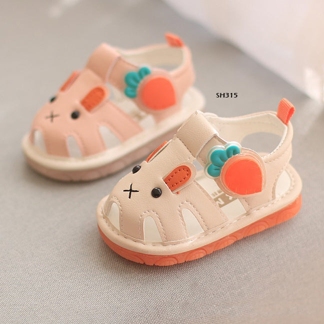 Sepatu Sandal Bayi Prewalker Cit-Cit Rabbit Carrot  cewek/perempuan usia 0-12 Bulan Bahan Premium Impor