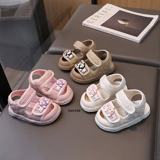 Sepatu Sandal Anak Kartun  cewek/perempuan usia 0-12 Bulan Bahan Premium Impor