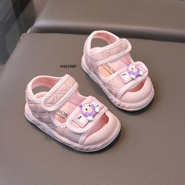 Sepatu Sandal Anak Kartun  cewek/perempuan usia 0-12 Bulan Bahan Premium Impor