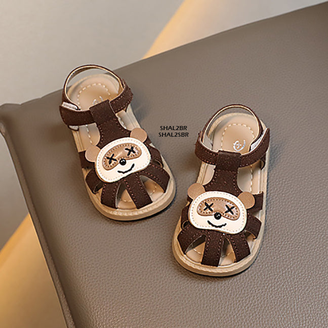 Sepatu Sandal Motif Panda Anak Cewek/Cowok usia 0-3 Tahun  Bahan Premium Impor