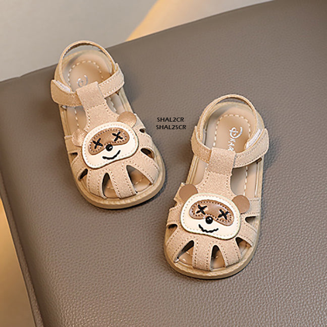 Sepatu Sandal Motif Panda Anak Cewek/Cowok usia 0-3 Tahun  Bahan Premium Impor