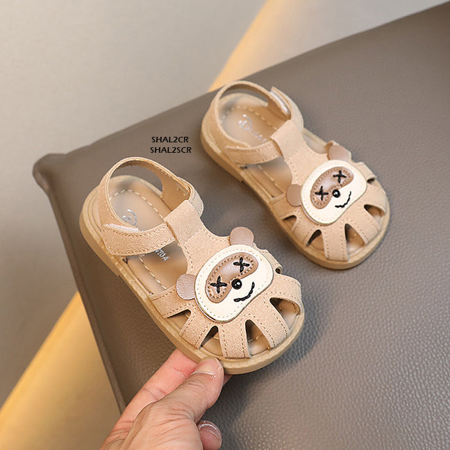 Sepatu Sandal Motif Panda Anak Cewek/Cowok usia 0-3 Tahun  Bahan Premium Impor