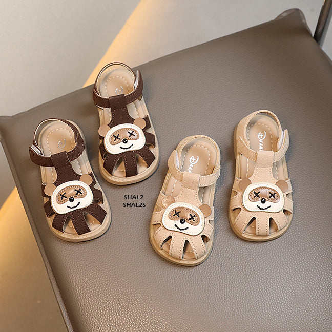 Sepatu Sandal Motif Panda Anak Cewek/Cowok usia 0-3 Tahun  Bahan Premium Impor