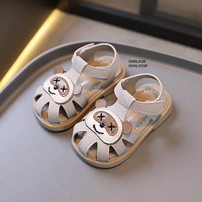 Sepatu Sandal Motif Panda Anak Cewek/Cowok usia 0-3 Tahun  Bahan Premium Impor