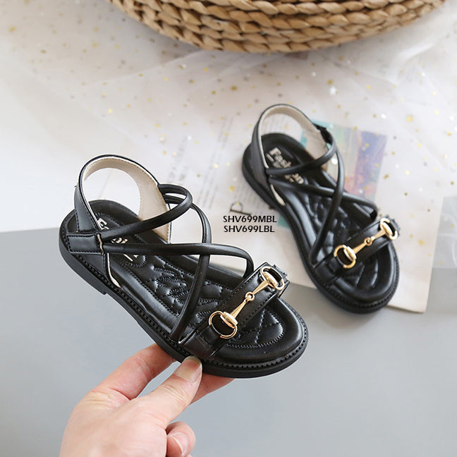 Sepatu Sandal Anak Style Tali Silang  cewek/perempuan usia 3-10 Tahun Bahan Premium Impor