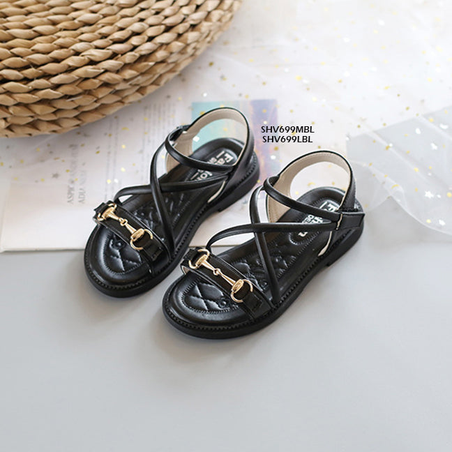 Sepatu Sandal Anak Style Tali Silang  cewek/perempuan usia 3-10 Tahun Bahan Premium Impor