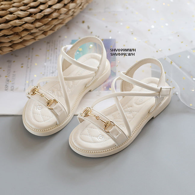 Sepatu Sandal Anak Style Tali Silang  cewek/perempuan usia 3-10 Tahun Bahan Premium Impor