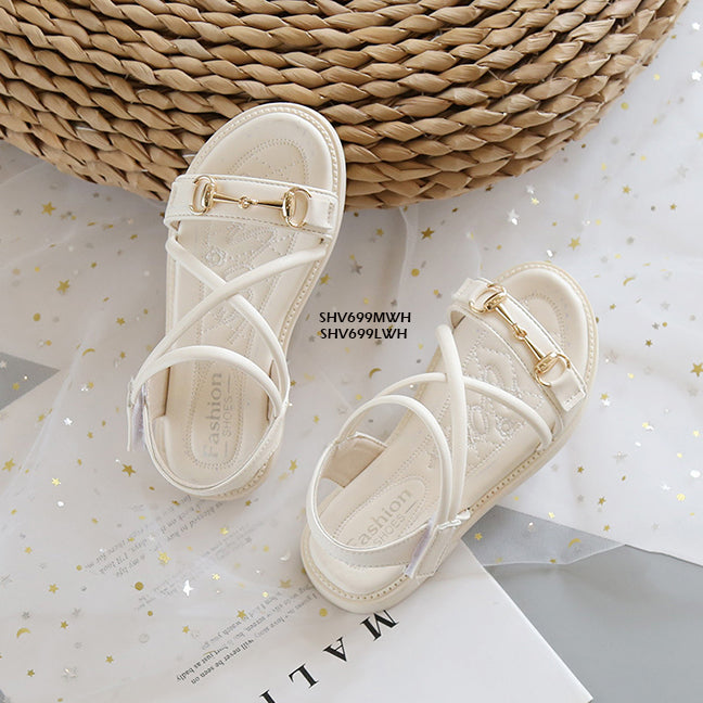 Sepatu Sandal Anak Style Tali Silang  cewek/perempuan usia 3-10 Tahun Bahan Premium Impor