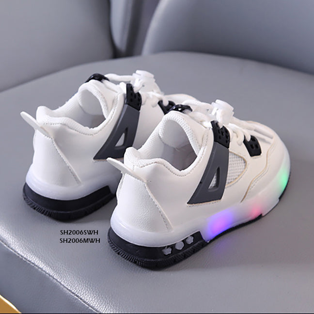 Sepatu LED Tali Serut Anak cewek/cowok usia 1-5 Tahun Bahan Premium Impor