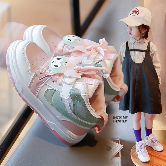 Sepatu Sneaker Anak Kuromi cewek/perempuan usia 3-10 Tahun Bahan Premium Impor