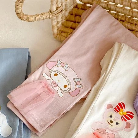 Celana Legging Panjang Anak Cewek/Perempuan Stella Lou Melody Haichi  / Legging Import Bahan Cotton Spandex