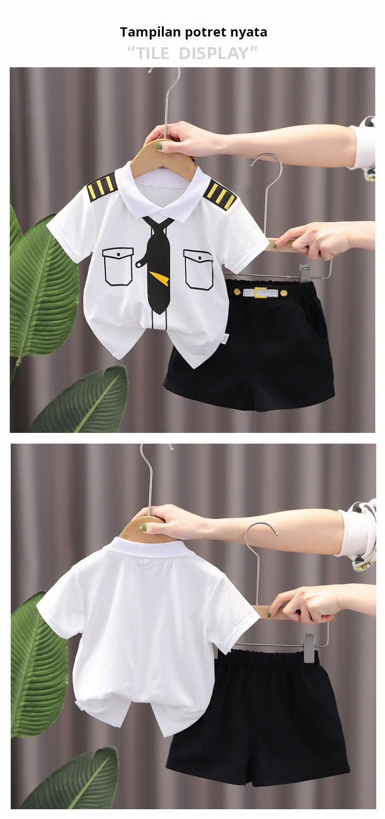 Baju Pilot Celana Pendek Anak Perempuan PAUD/TK/Balita Kualitas Import