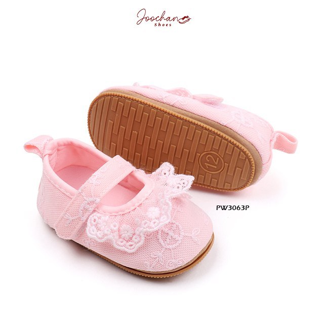 Sepatu Prewalker Bayi Perempuan Cewek Renda Style Bahan Premium