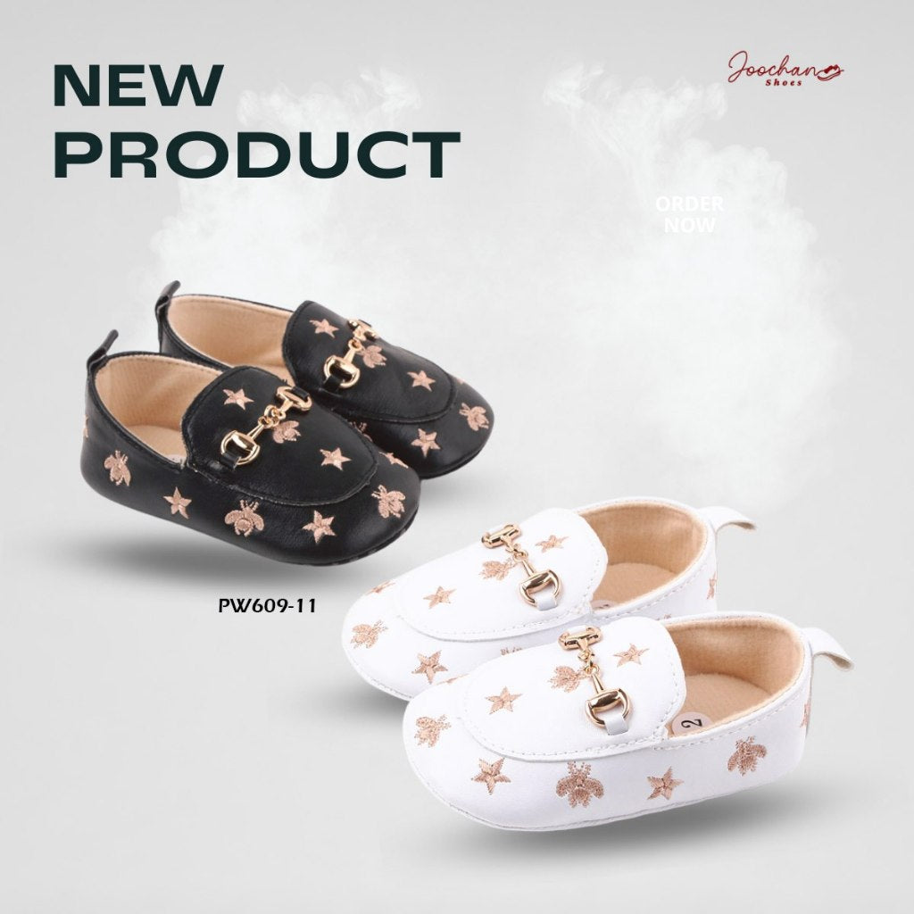 Sepatu Joochan Prewalker Bayi Perempuan Slip On Star