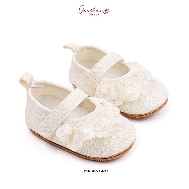 Sepatu Prewalker Bayi Perempuan Cewek Renda Style Bahan Premium