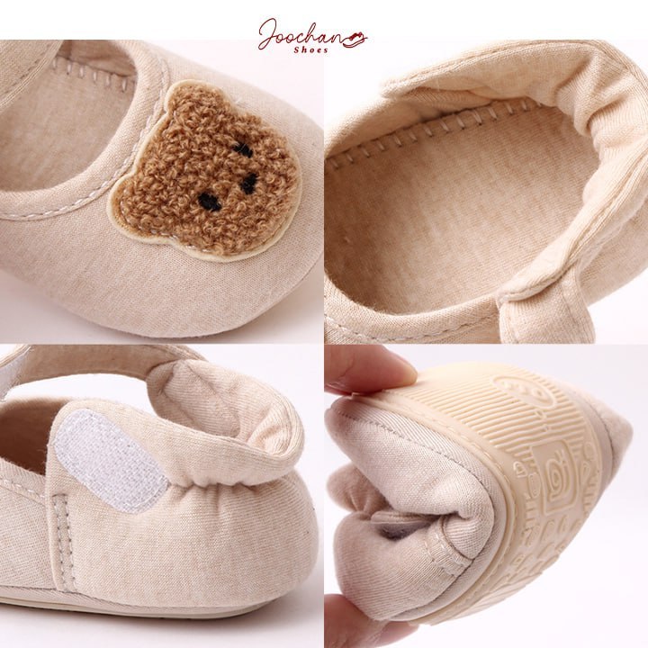 Sepatu Prewalker Bayi Perempuan Karakter Bulu Bear Rabbit