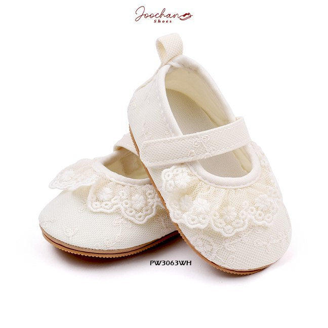 Sepatu Prewalker Bayi Perempuan Cewek Renda Style Bahan Premium