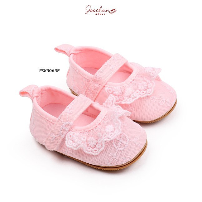 Sepatu Prewalker Bayi Perempuan Cewek Renda Style Bahan Premium