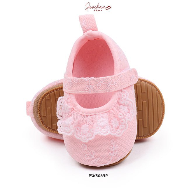 Sepatu Prewalker Bayi Perempuan Cewek Renda Style Bahan Premium