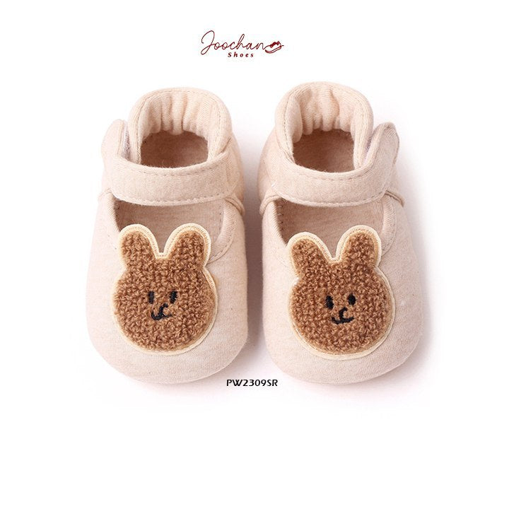 Sepatu Prewalker Bayi Perempuan Karakter Bulu Bear Rabbit