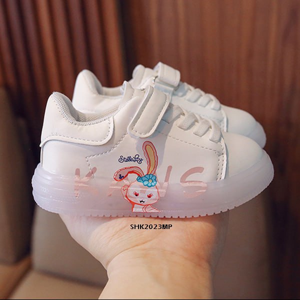 Sepatu LED Anak Cewek/Perempuan Usia 1-5 Tahun Style Stella Lou Bahan Premium Impor