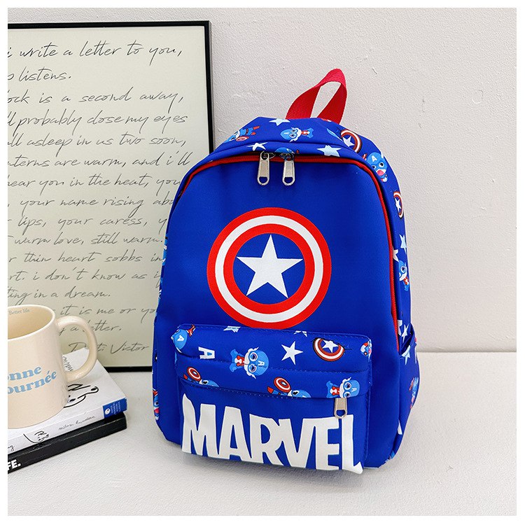 Tas Sekolah Anak Cowok/Laki TK SD SMP Style Superhero|Ultraman|Spiderman|Mario|Superman|Batman|Captain America Bahan Premium Impor