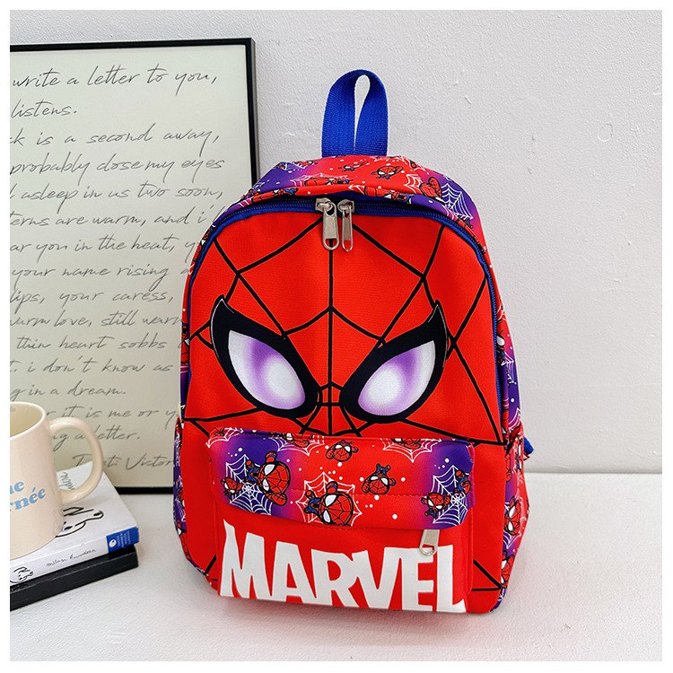 Tas Sekolah Anak Cowok/Laki TK SD SMP Style Superhero|Ultraman|Spiderman|Mario|Superman|Batman|Captain America Bahan Premium Impor