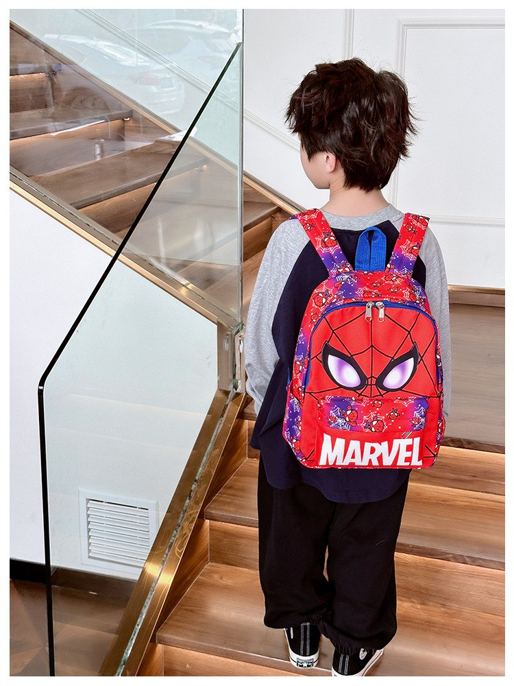 Tas Sekolah Anak Cowok/Laki TK SD SMP Style Superhero|Ultraman|Spiderman|Mario|Superman|Batman|Captain America Bahan Premium Impor