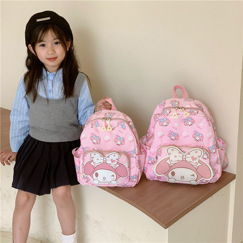 Tas Ransel Sekolah Anak Cewek/Perempuan  TK SD Style Sanrio School Bahan Premium Impor