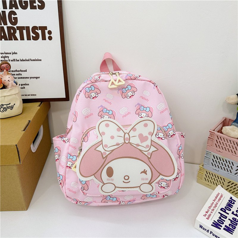 Tas Ransel Sekolah Anak Cewek/Perempuan  TK SD Style Sanrio School Bahan Premium Impor