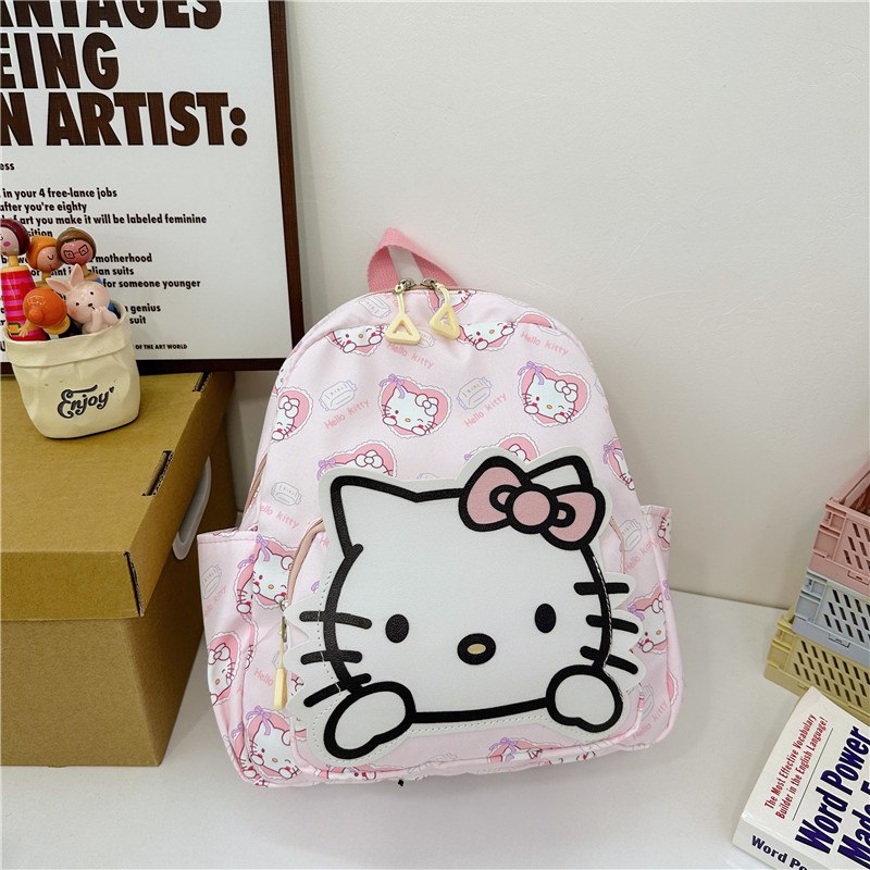 Tas Ransel Sekolah Anak Cewek/Perempuan  TK SD Style Sanrio School Bahan Premium Impor