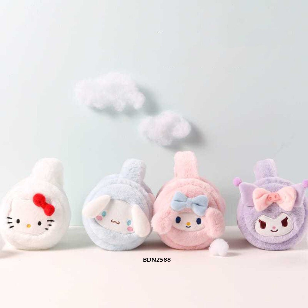 Alat Penutup Telinga Anak Earmuff Lipat Karakter Sanrio Bahan Premium Impor