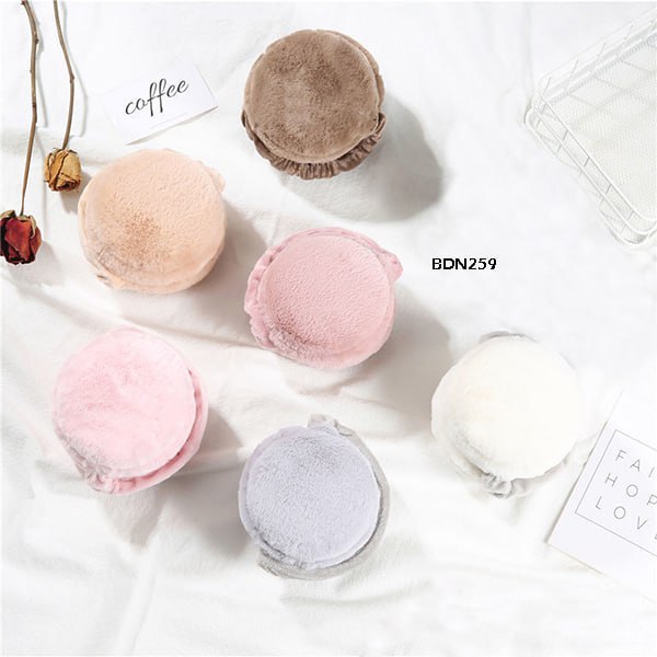 Alat Penutup Telinga Anak Earmuff Rounded Baby Warna Polos Bahan Premium Impor