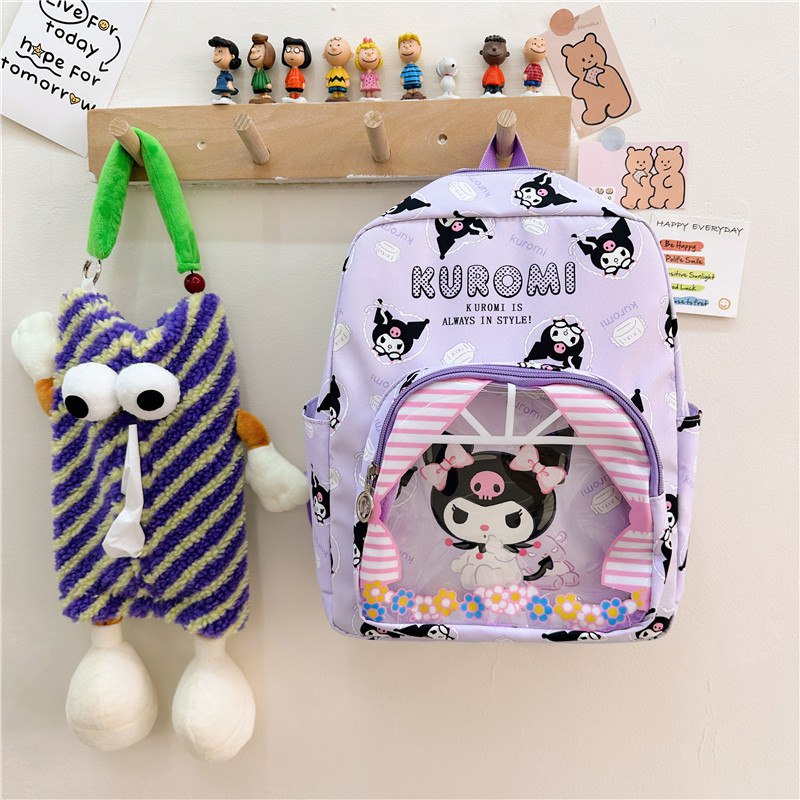 Tas Sekolah Ransel Anak Cewek/Perempuan TK SD Style Sanrio / Cinnamoroll Clear Bahan Premium Impor