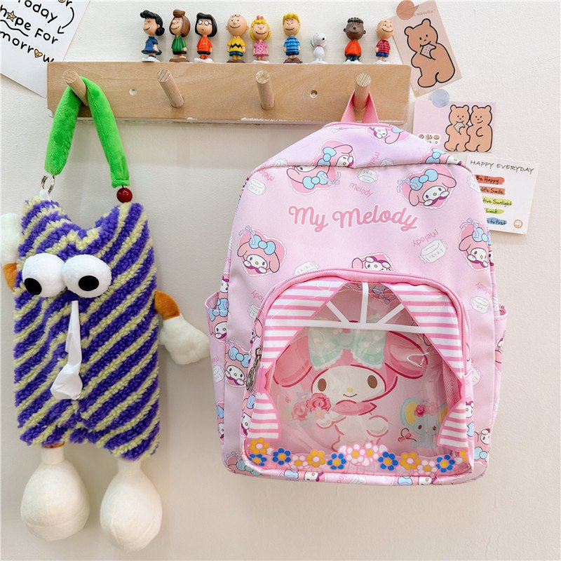 Tas Sekolah Ransel Anak Cewek/Perempuan TK SD Style Sanrio / Cinnamoroll Clear Bahan Premium Impor