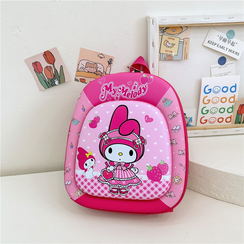 Tas Ransel Sekolah Anak Cewek/Perempuan  TK SD  Style Kuromi / Cinnamoroll Series Bahan Premium Impor