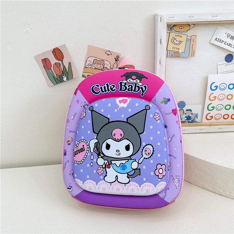 Tas Ransel Sekolah Anak Cewek/Perempuan  TK SD  Style Kuromi / Cinnamoroll Series Bahan Premium Impor