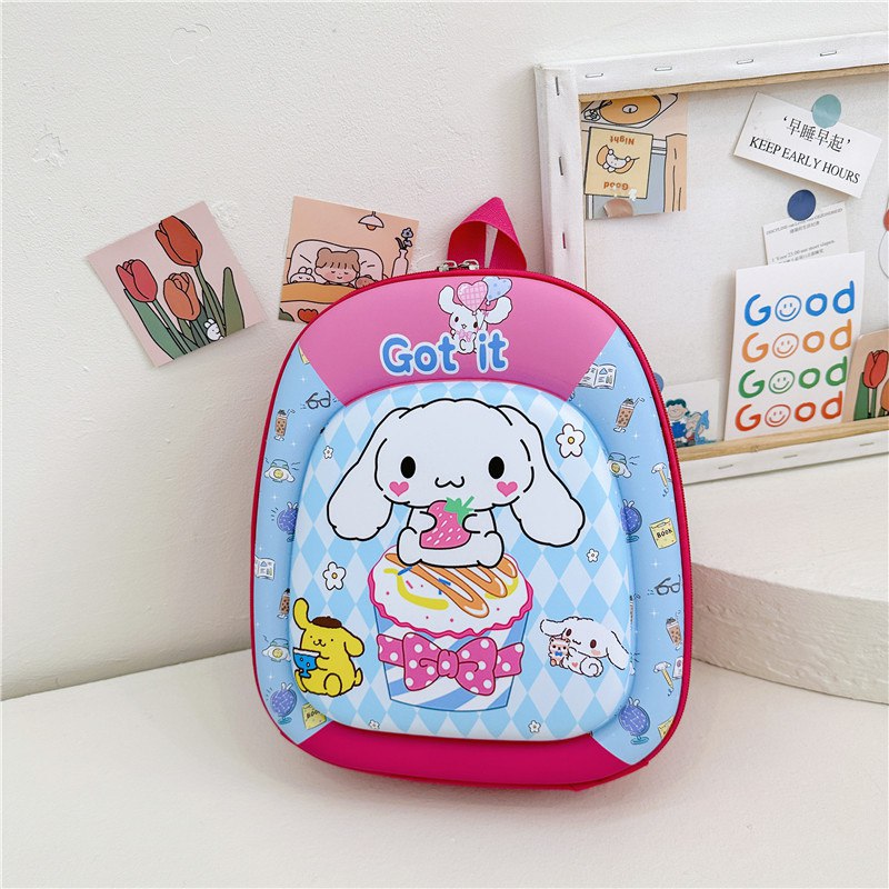 Tas Ransel Sekolah Anak Cewek/Perempuan  TK SD  Style Kuromi / Cinnamoroll Series Bahan Premium Impor