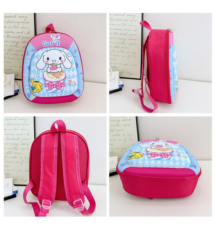 Tas Ransel Sekolah Anak Cewek/Perempuan  TK SD  Style Kuromi / Cinnamoroll Series Bahan Premium Impor