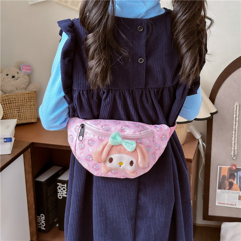 Tas Selempang Anak Cewek/Perempuan  TK SD  Style Sanrio / Cinnamoroll Series Bahan Premium Impor