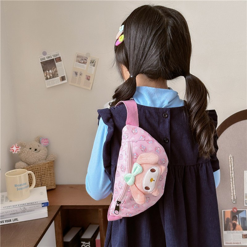 Tas Selempang Anak Cewek/Perempuan  TK SD  Style Sanrio / Cinnamoroll Series Bahan Premium Impor