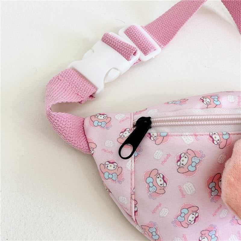 Tas Selempang Anak Cewek/Perempuan  TK SD  Style Sanrio / Cinnamoroll Series Bahan Premium Impor