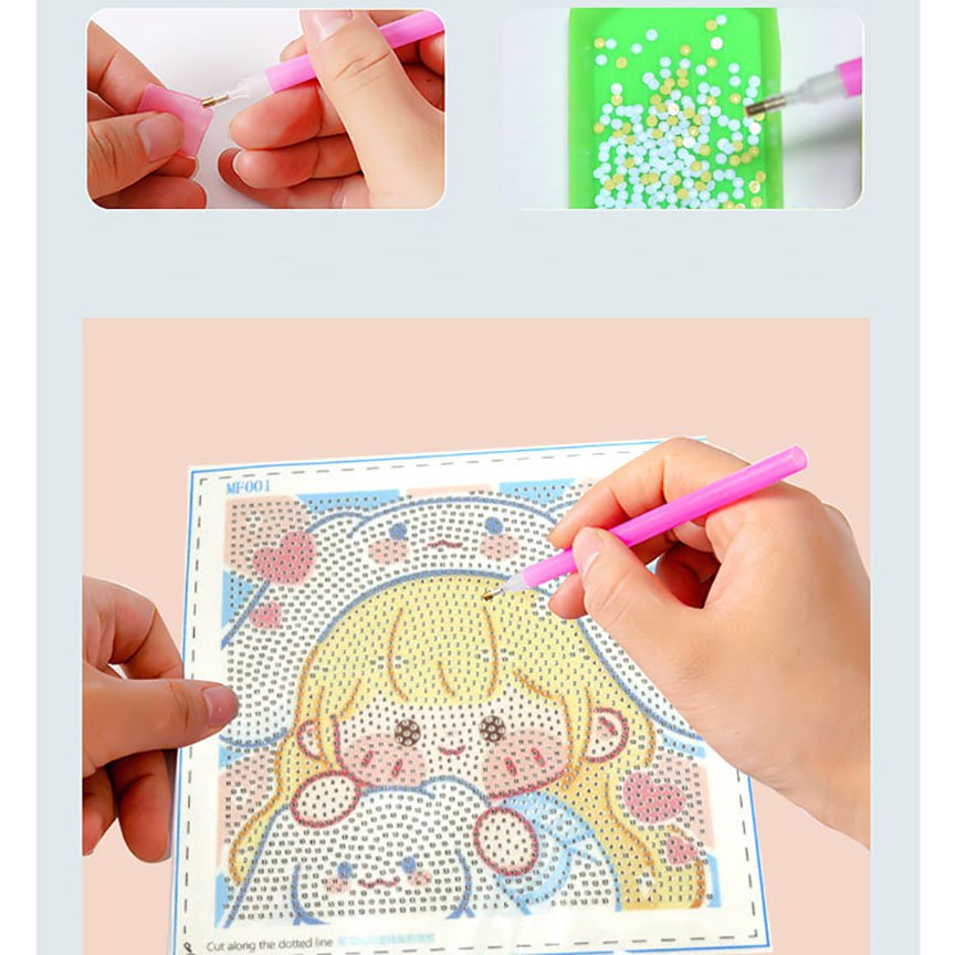 Mainan Anak Edukatif dan Interaktif DIY Diamond Painting Frame Bahan Premium Impor