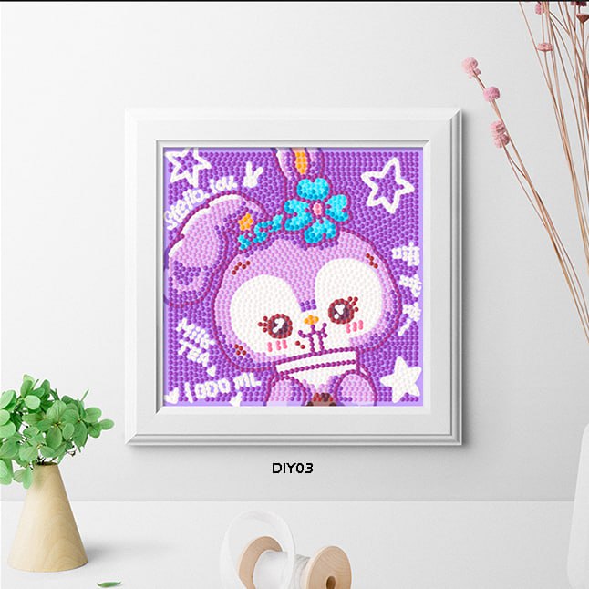 Mainan Anak Edukatif dan Interaktif DIY Diamond Painting Frame Bahan Premium Impor