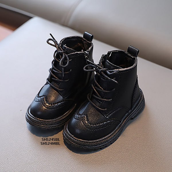 Sepatu Boots Anak Cewek/Cowok Usia 1-5 Tahun Style Boot Tali Bahan Premium Impor