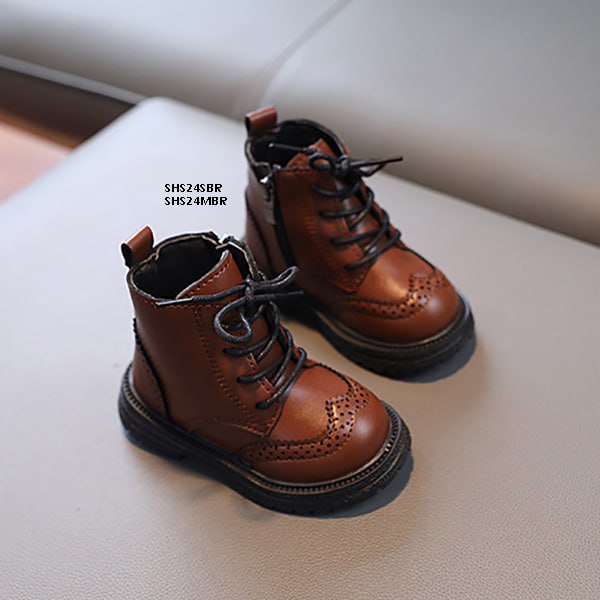 Sepatu Boots Anak Cewek/Cowok Usia 1-5 Tahun Style Boot Tali Bahan Premium Impor