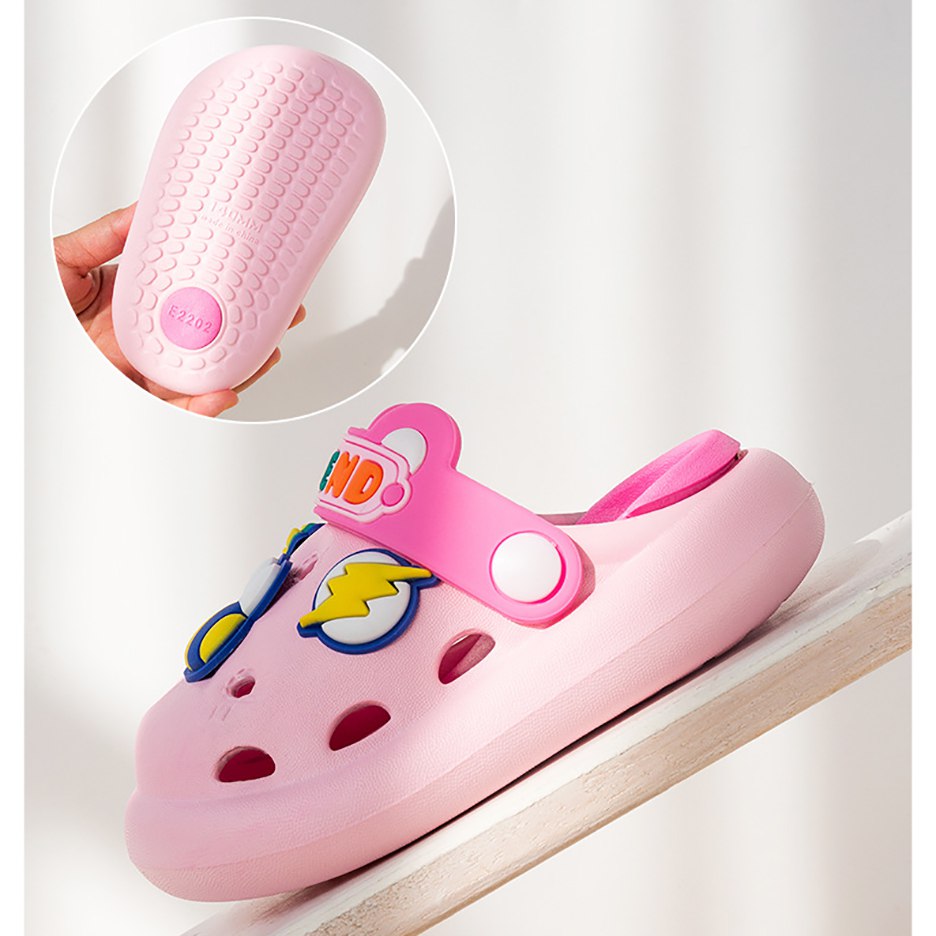 Sandal Crocs Anak Cewek/Perempuan Usia 1-5 Tahun Style Cool Friend  Bahan Premium Impor