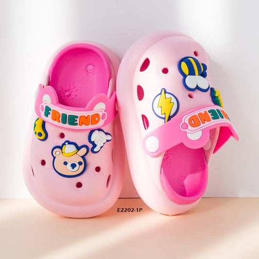 Sandal Crocs Anak Cewek/Perempuan Usia 1-5 Tahun Style Cool Friend  Bahan Premium Impor