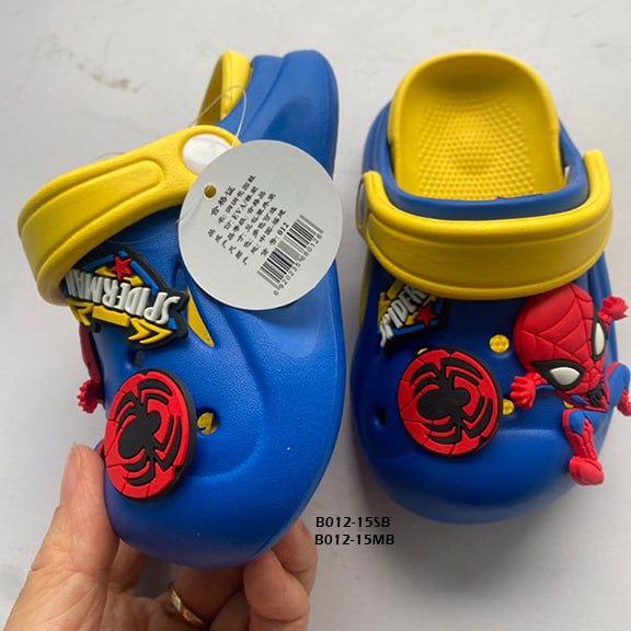 Sandal Crocs Anak Cowok/laki laki Usia 1-5 Tahun Style Super Hero Spiderman Bahan Premium Impor