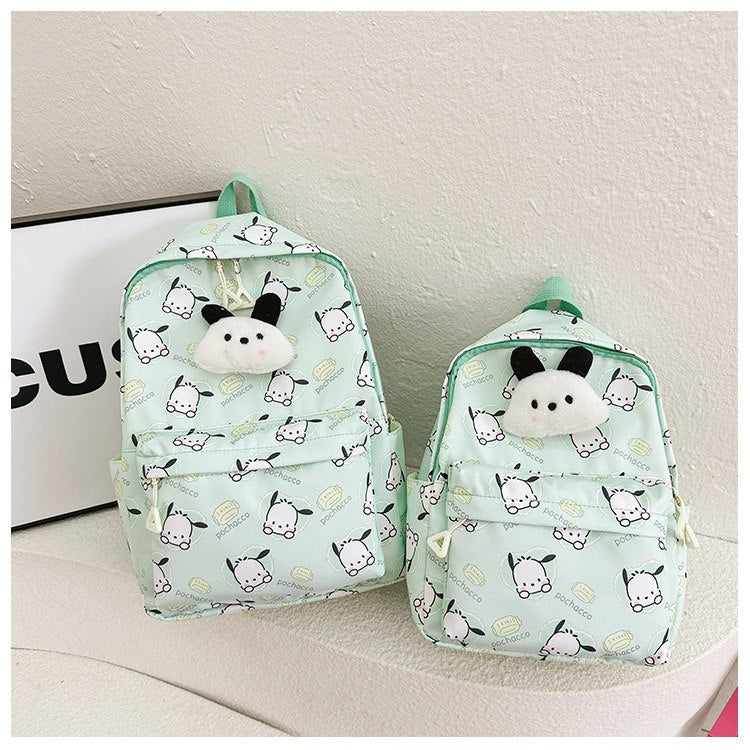 Tas Ransel Sekolah Anak Cewek/Perempuan  TK SD  Style Sanrio / Cinnamoroll School Series Bahan Premium Impor